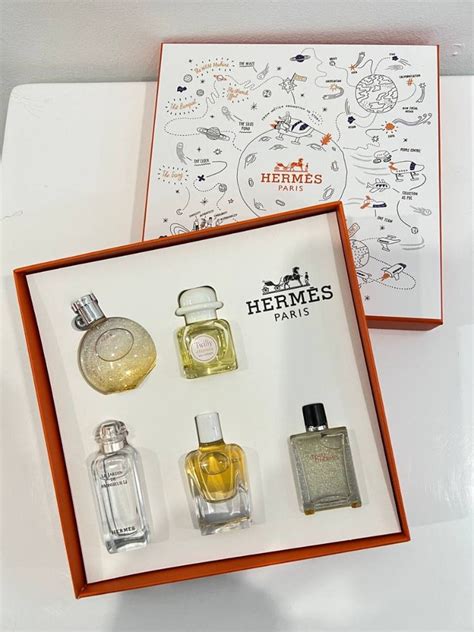 hermes miniature set|Hermes mini fragrance set.